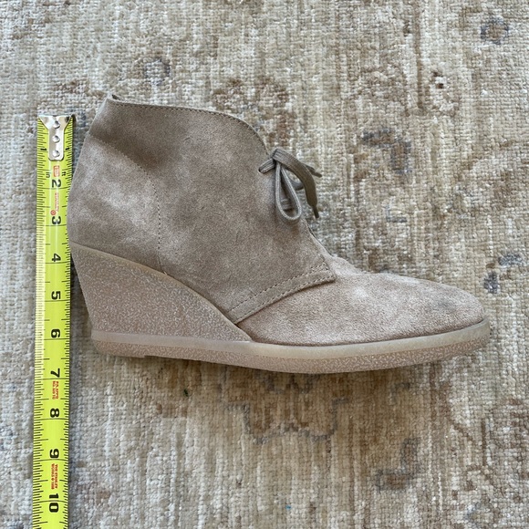 J Crew Suede Wedge Booties, size 9 - Picture 2 of 10